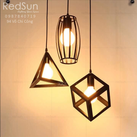 Đèn Thả Trang Trí Lập phương - Tam giác - Bầu dục CDT11