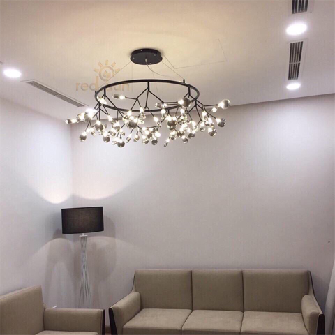 Chùm Here vòng lá thủy tinh khói