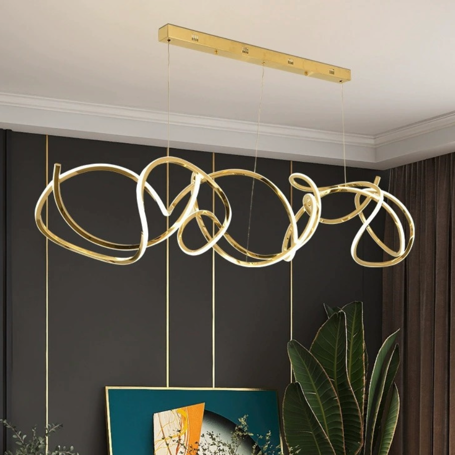 Đèn Thả Bàn Ăn Hiện Đại Phong Cách Bắc Âu Dáng Xoắn DC-1014