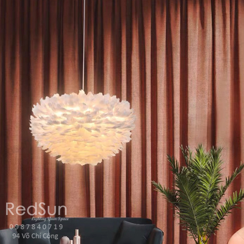 Đèn Thả Hiện Đại Lắp Phòng Khách, Phòng Ngủ Lông Vũ CDT-L012