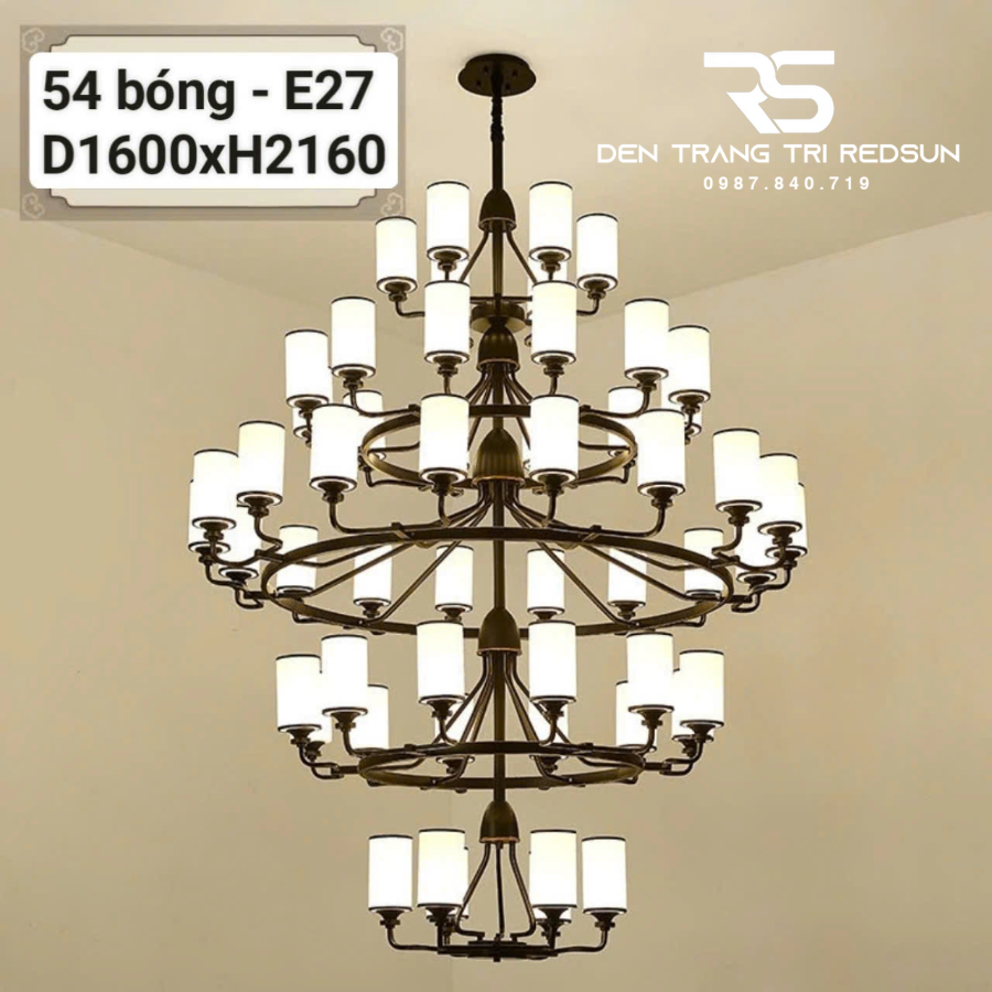 Đèn Chùm Phòng Khách Phong Cách Indochine IDC-018