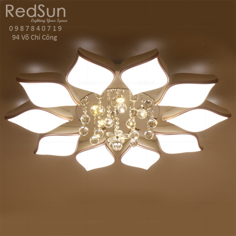 Đèn Mâm Ốp Trần Hiện Đại Trang Trí Pha lê  OT-LAYDY06