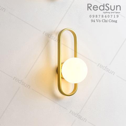 Đèn Tường Trang Trí Phòng Khách, Cầu Thang Chao Thuỷ Tinh DT-109