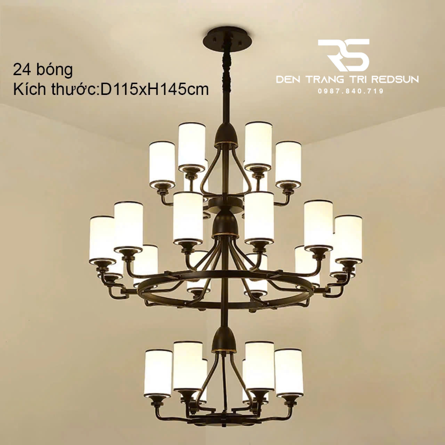 Đèn Chùm Phòng Khách Phong Cách Indochine IDC-018