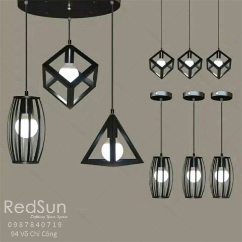 Đèn Thả Trang Trí Lập phương - Tam giác - Bầu dục CDT11