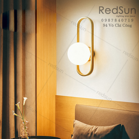 Đèn Tường Trang Trí Phòng Khách, Cầu Thang Chao Thuỷ Tinh DT-109