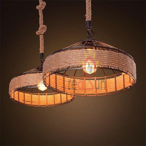 Đèn Thả Trang Trí - Thả dây thừng