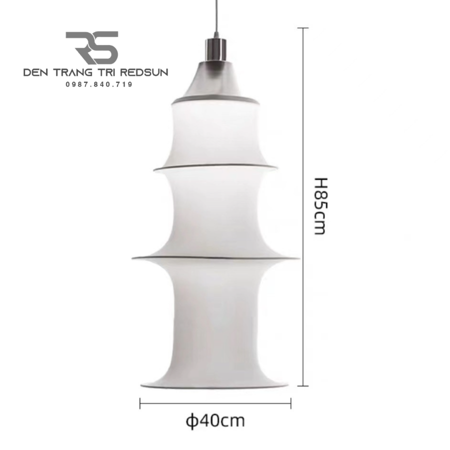 Đèn Thả Lụa Hiện Đại Phong Cách Nhật Bản Wabi-sabi CDT-T058