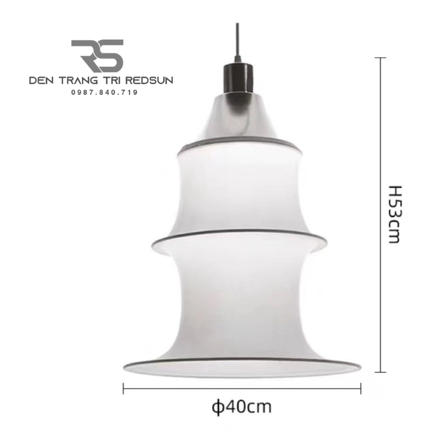 Đèn Thả Lụa Hiện Đại Phong Cách Nhật Bản Wabi-sabi CDT-T058