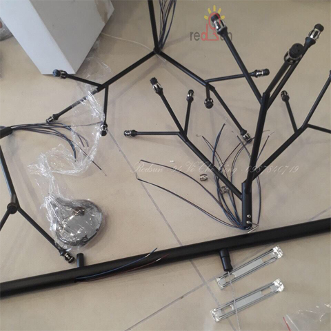 Chùm Here vòng lá thủy tinh khói