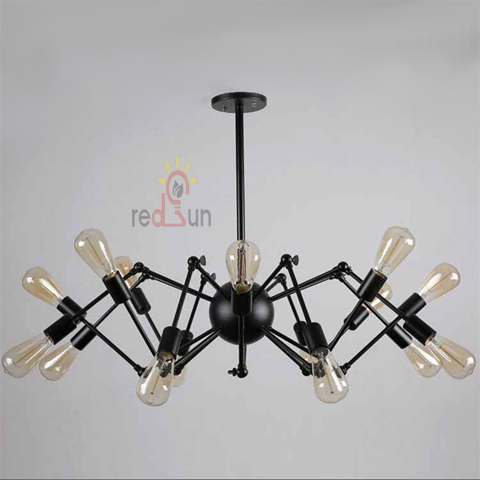 Đèn chùm decor Nhện 12 chân cứng DC-1112