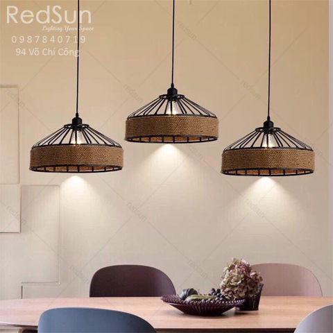 Đèn Thả Trang Trí - Thả dây thừng