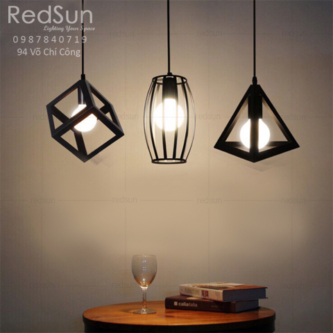 Đèn Thả Trang Trí Lập phương - Tam giác - Bầu dục CDT11