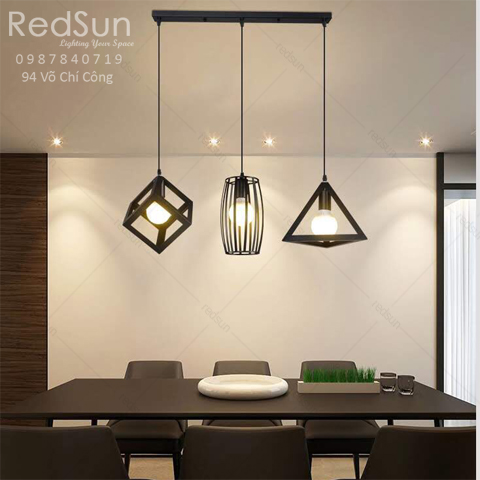 Đèn Thả Trang Trí Lập phương - Tam giác - Bầu dục CDT11