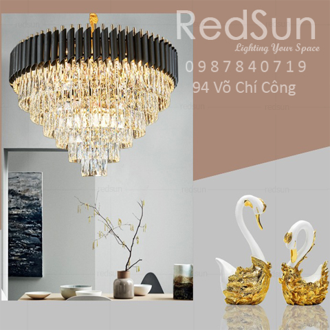 Đèn Chùm Trang Trí Pha Lê 7 Tầng Cao Cấp