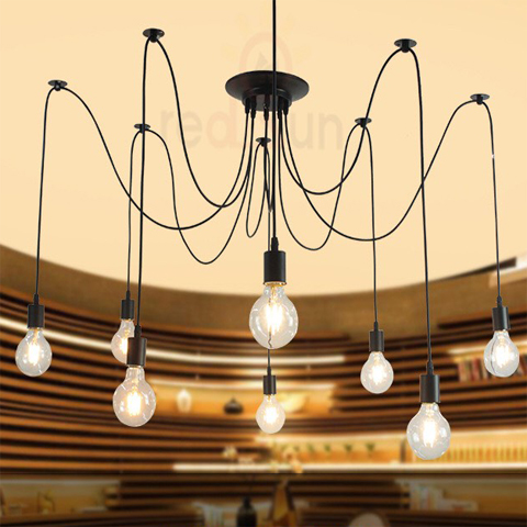 Đèn chùm decor Nhện 6 dây DC-806