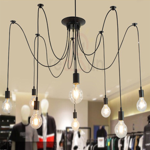 Đèn chùm decor Nhện 8 dây DC-808