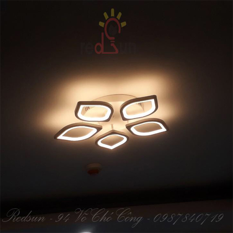 Đèn Mâm Ốp Trần Hiện Đại Sen 6 cánh Mini OT-S03/5