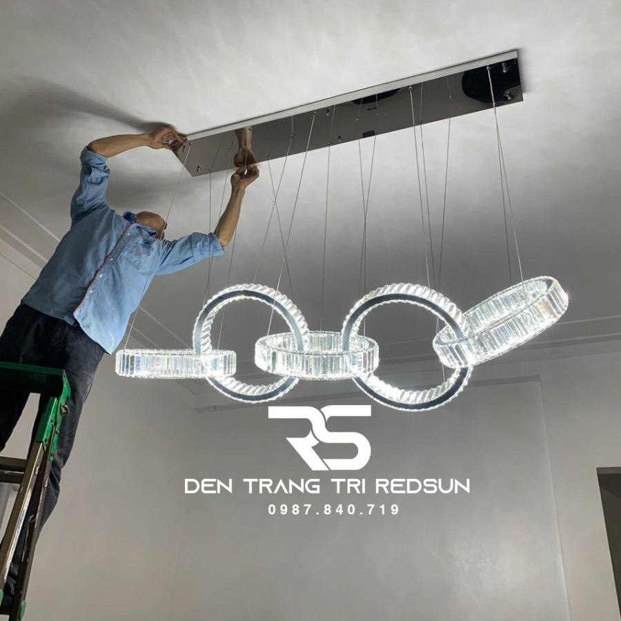 Đèn Thả Pha Lê Hiện Đại Cao Cấp Lắp Phòng Khách, Phòng Ăn, Sảnh Nhà Hàng TPL062