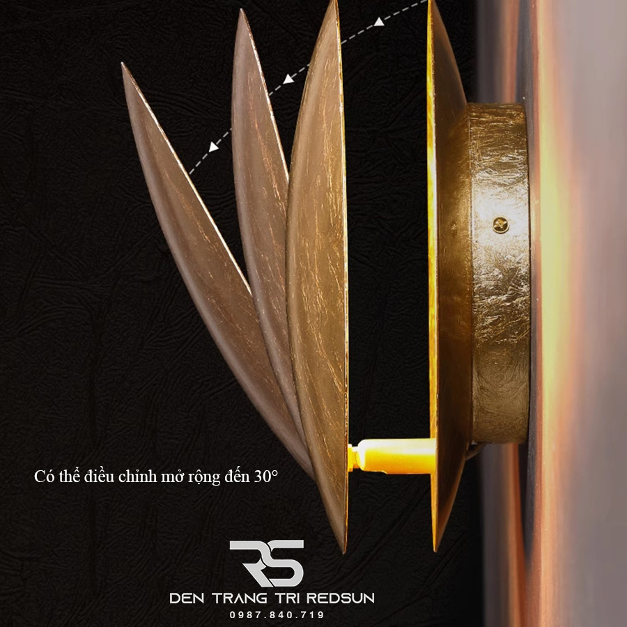 Đèn Tường Trang Trí Phòng Khách, Phòng Ngủ, Cầu Thang Nguyệt Thực Phong Cách Bắc Âu  DT-116