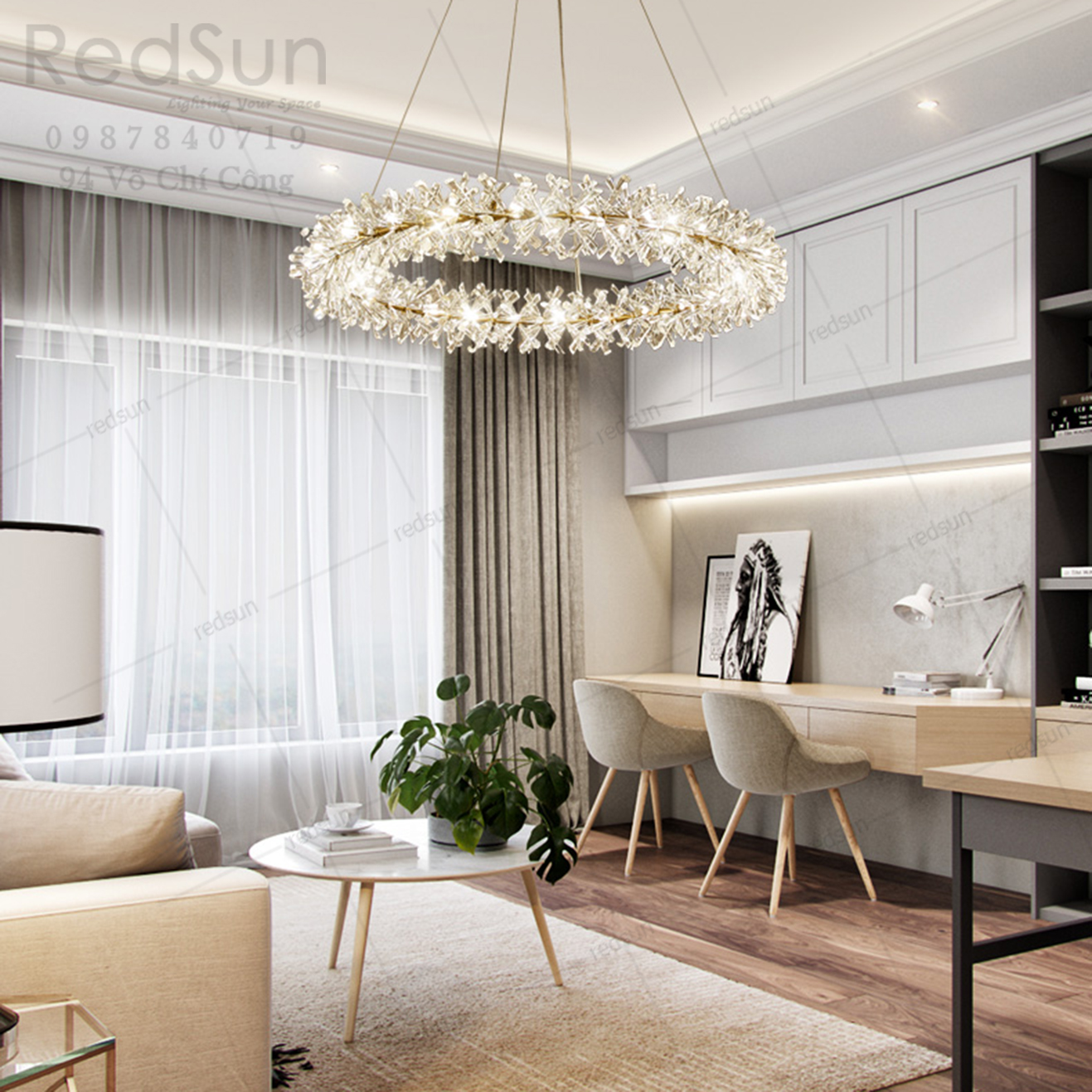 Đèn Chùm Pha Lê Vương Miện DC-L048