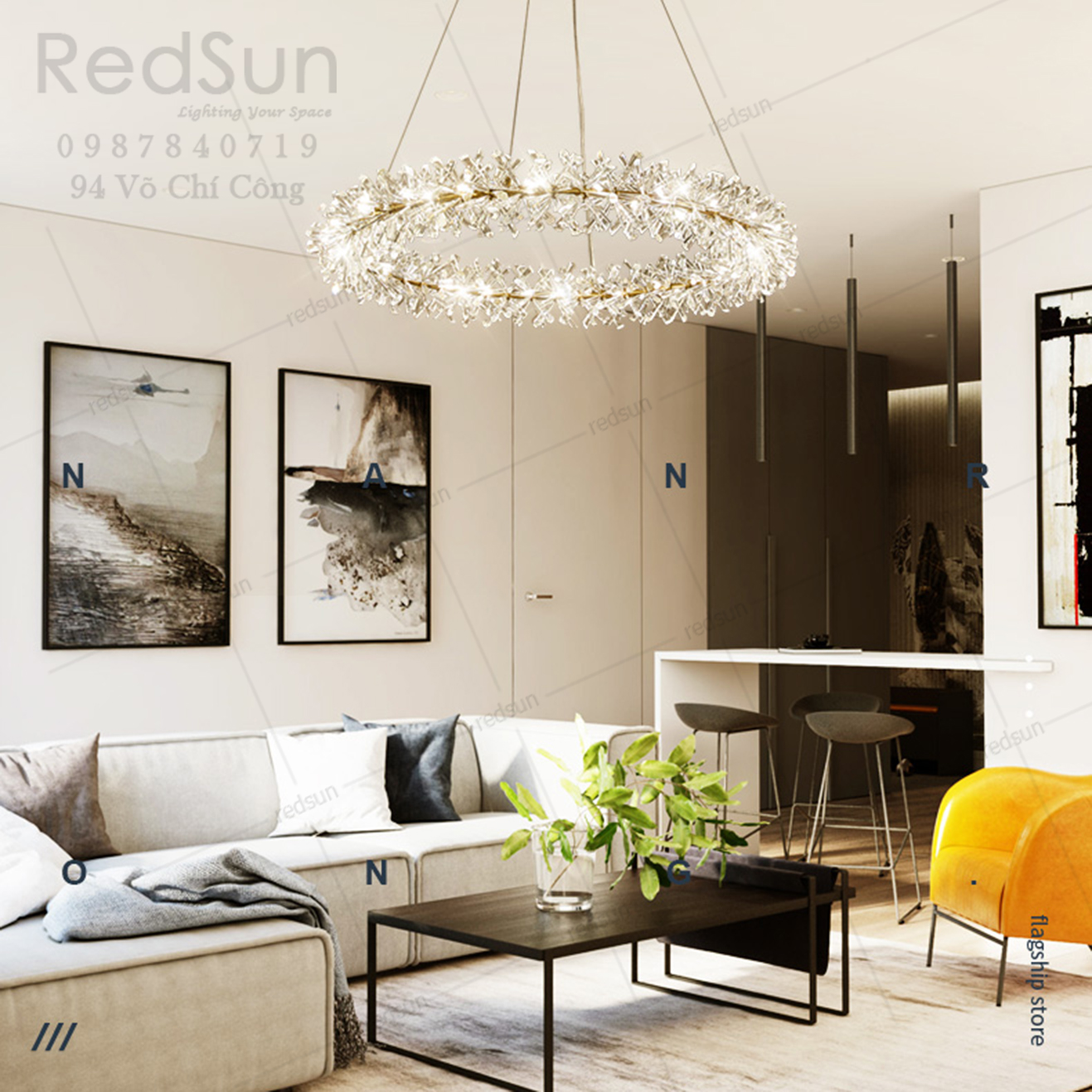 Đèn Chùm Pha Lê Vương Miện DC-L048