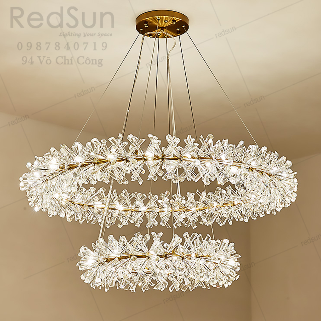 Đèn Chùm Pha Lê Vương Miện DC-L049