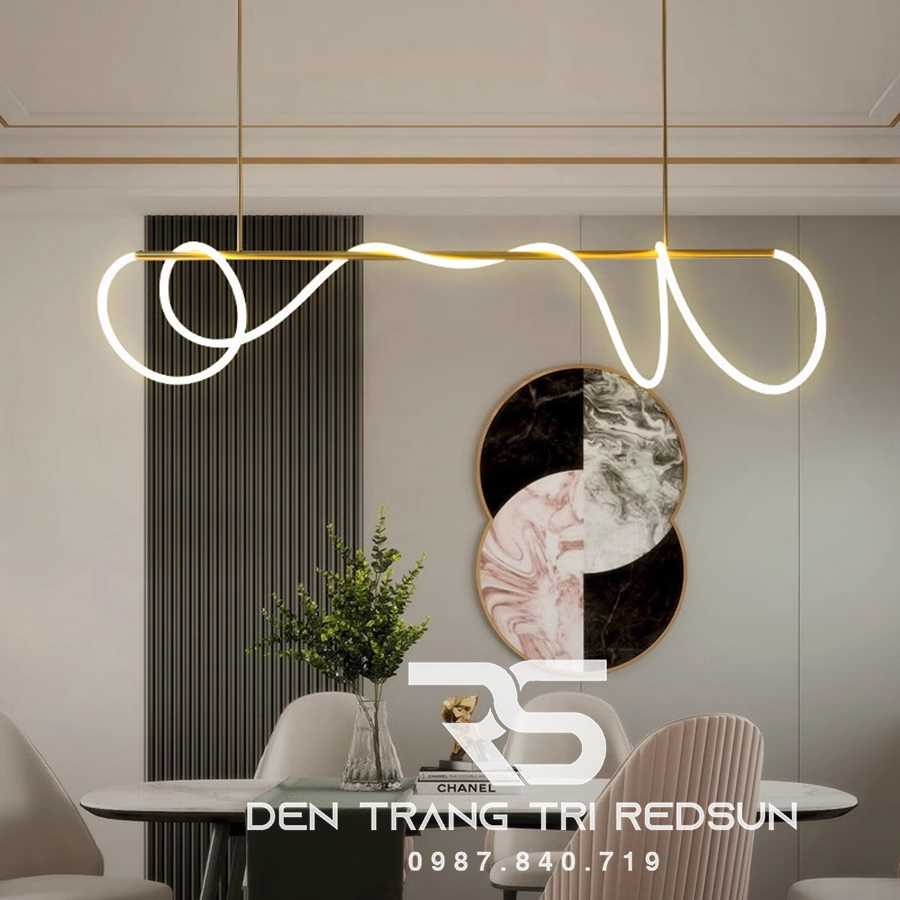 Đèn Thả Bàn Ăn Hiện Đại Bắc Âu LED Ống Xoắn DC-L053