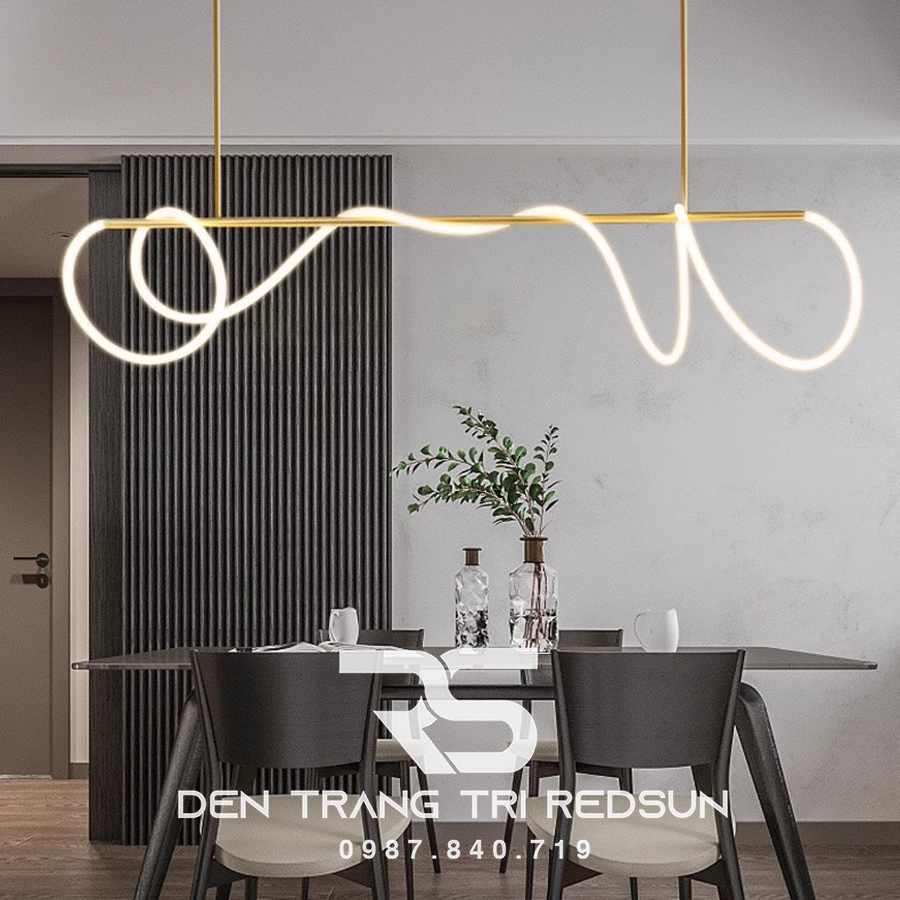 Đèn Thả Bàn Ăn Hiện Đại Bắc Âu LED Ống Xoắn DC-L053