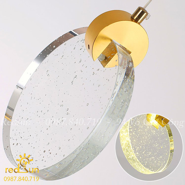 Đèn Thả Trần Hiện Đại Lắp Thông Tầng Cầu Thang, Phòng Khách, Bàn Ăn Chất Liệu Pha Lê HTK028 