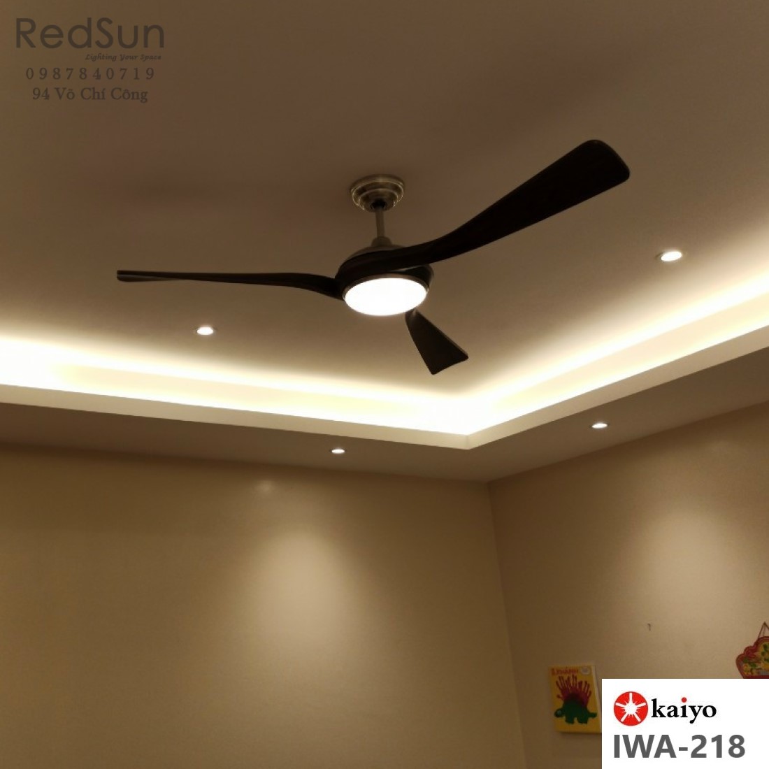 Quạt trần đèn KaiyoKukan IWA-218