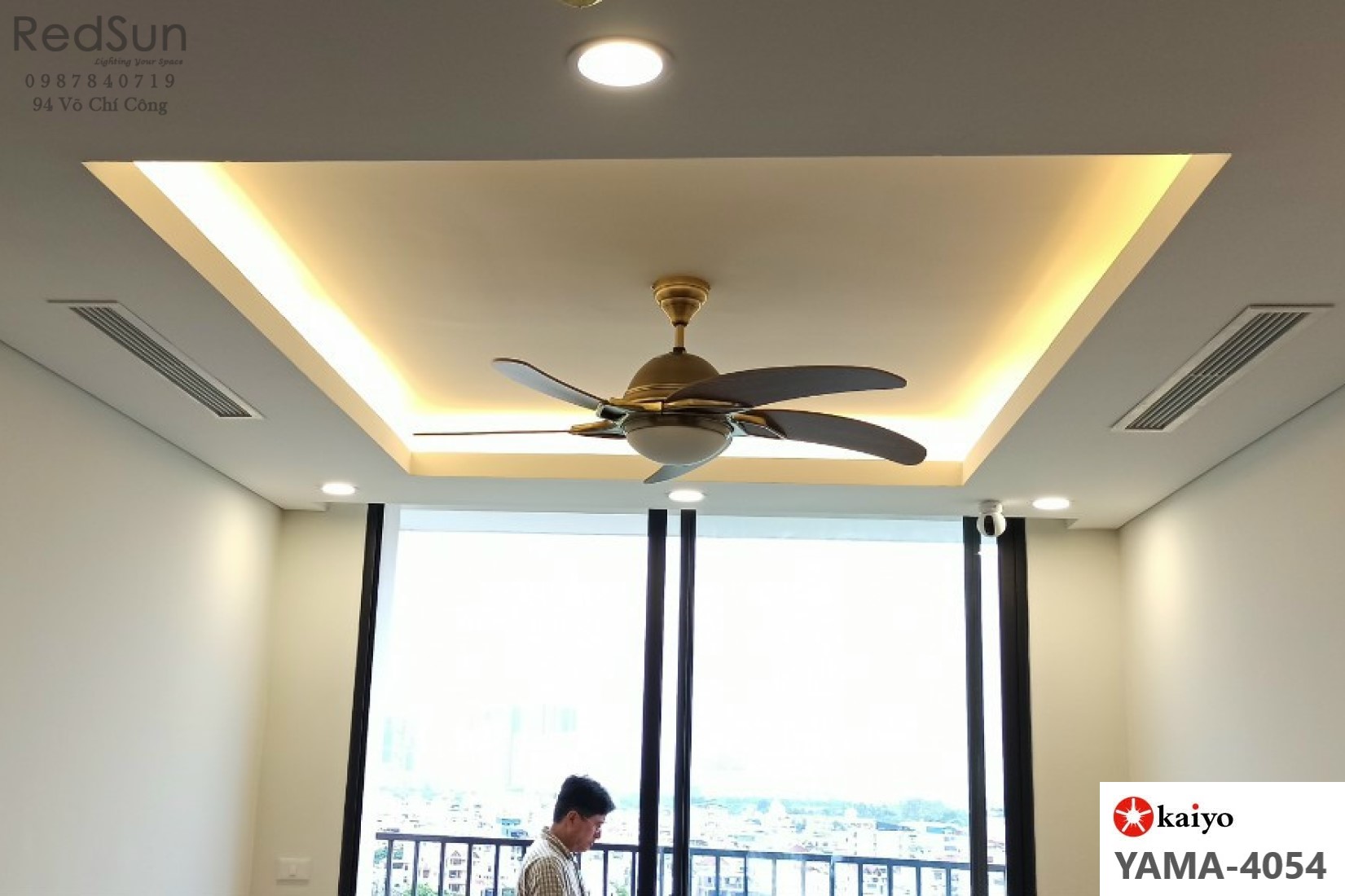 Quạt trần đèn KaiyoKukan YAMA-4054