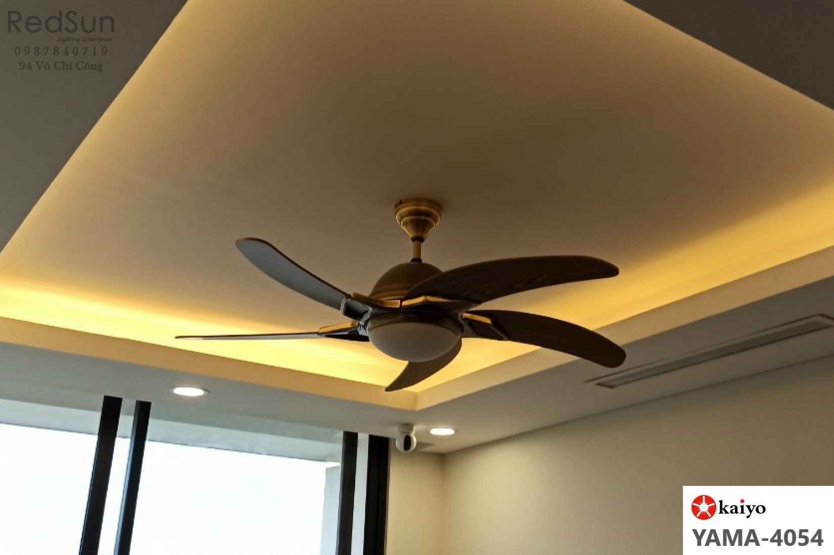 Quạt trần đèn KaiyoKukan YAMA-4054