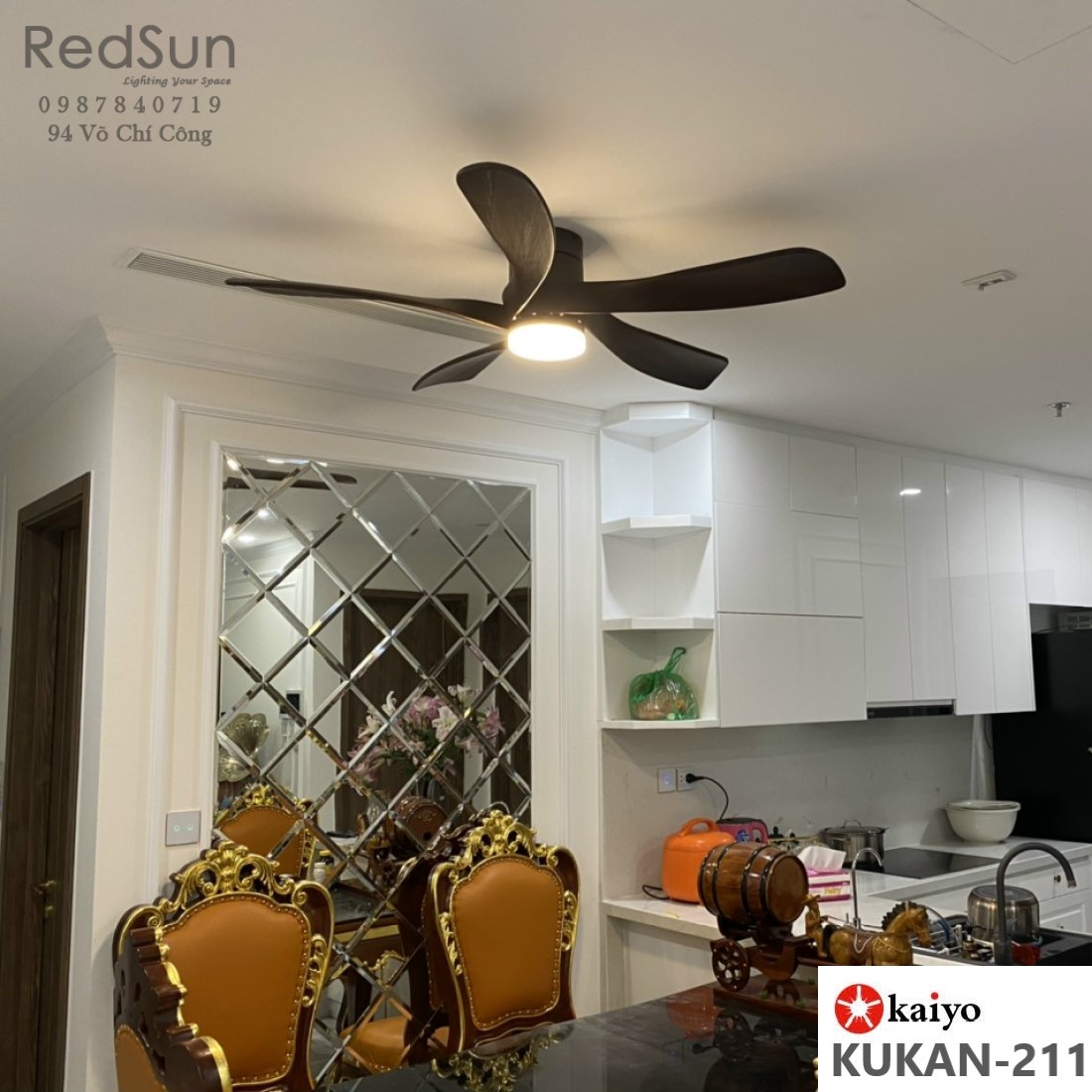 Quạt trần đèn KaiyoKukan KUKAN-211