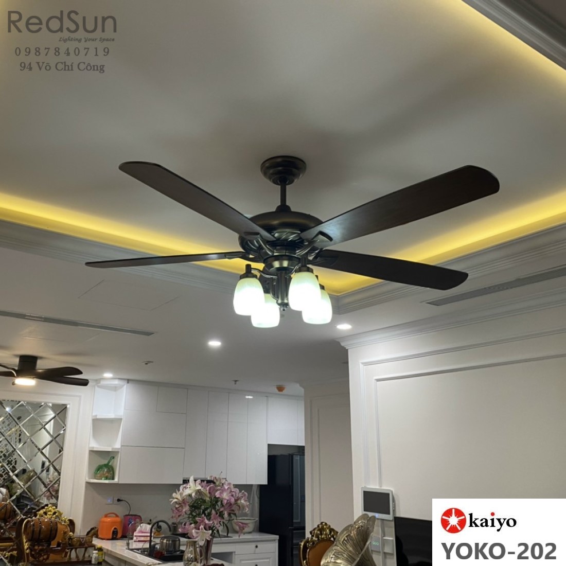 Quạt trần đèn KaiyoKukan YOKO-020