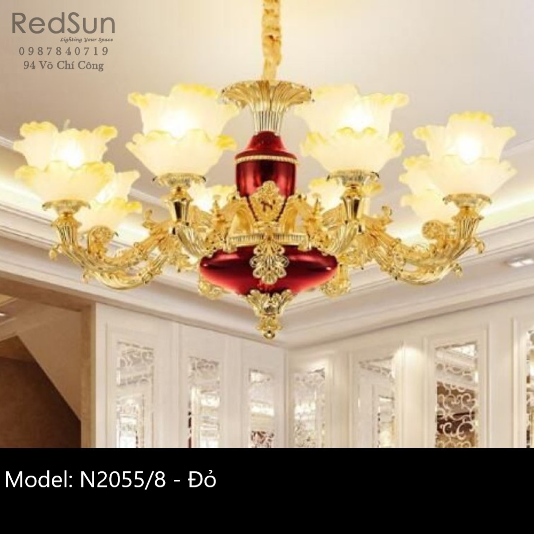 Đèn chùm phong cách cổ điển N2055