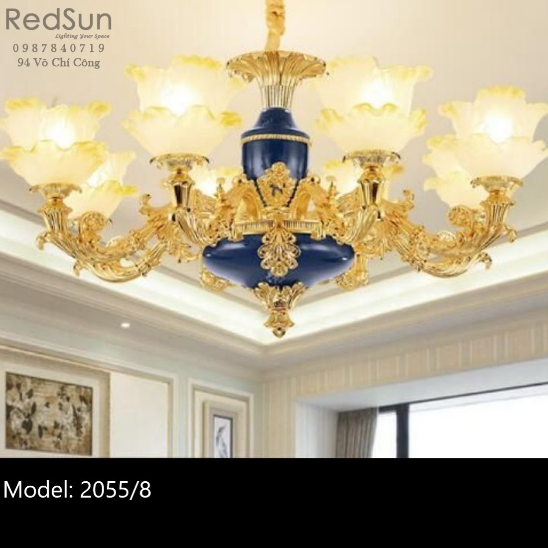 Đèn chùm phong cách cổ điển N2055