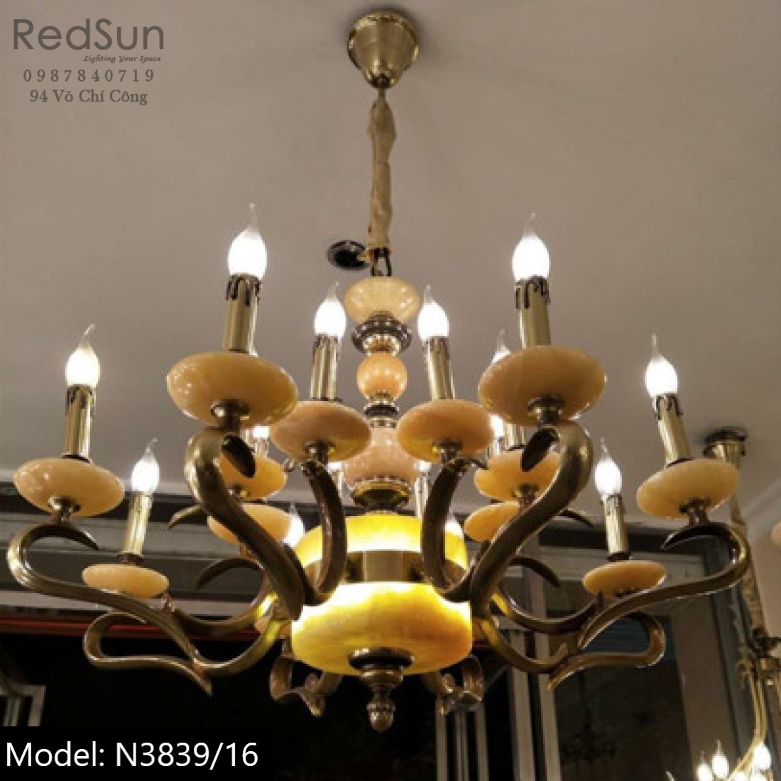 Đèn chùm nến phong cách cổ điển N3839