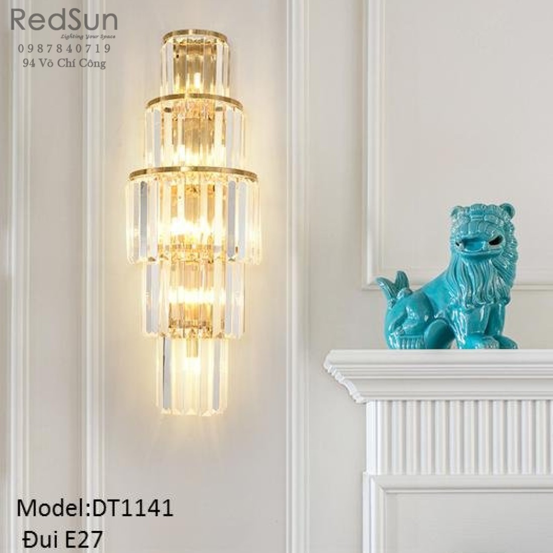 Đèn tường pha lê phong cách hiện đại DT1141