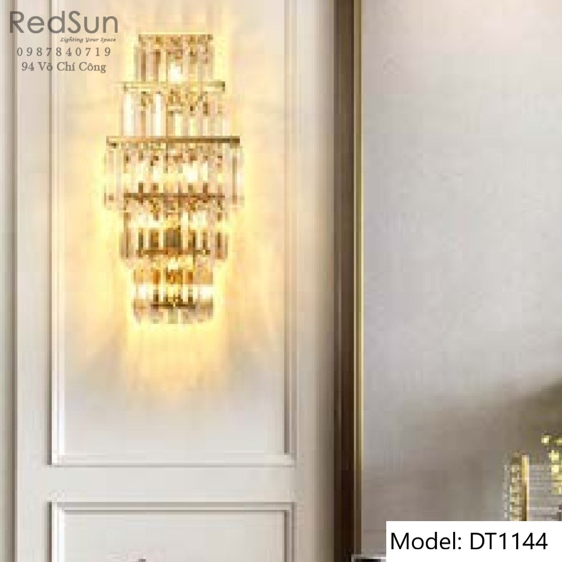 Đèn tường pha lê 5 tầng DT1144
