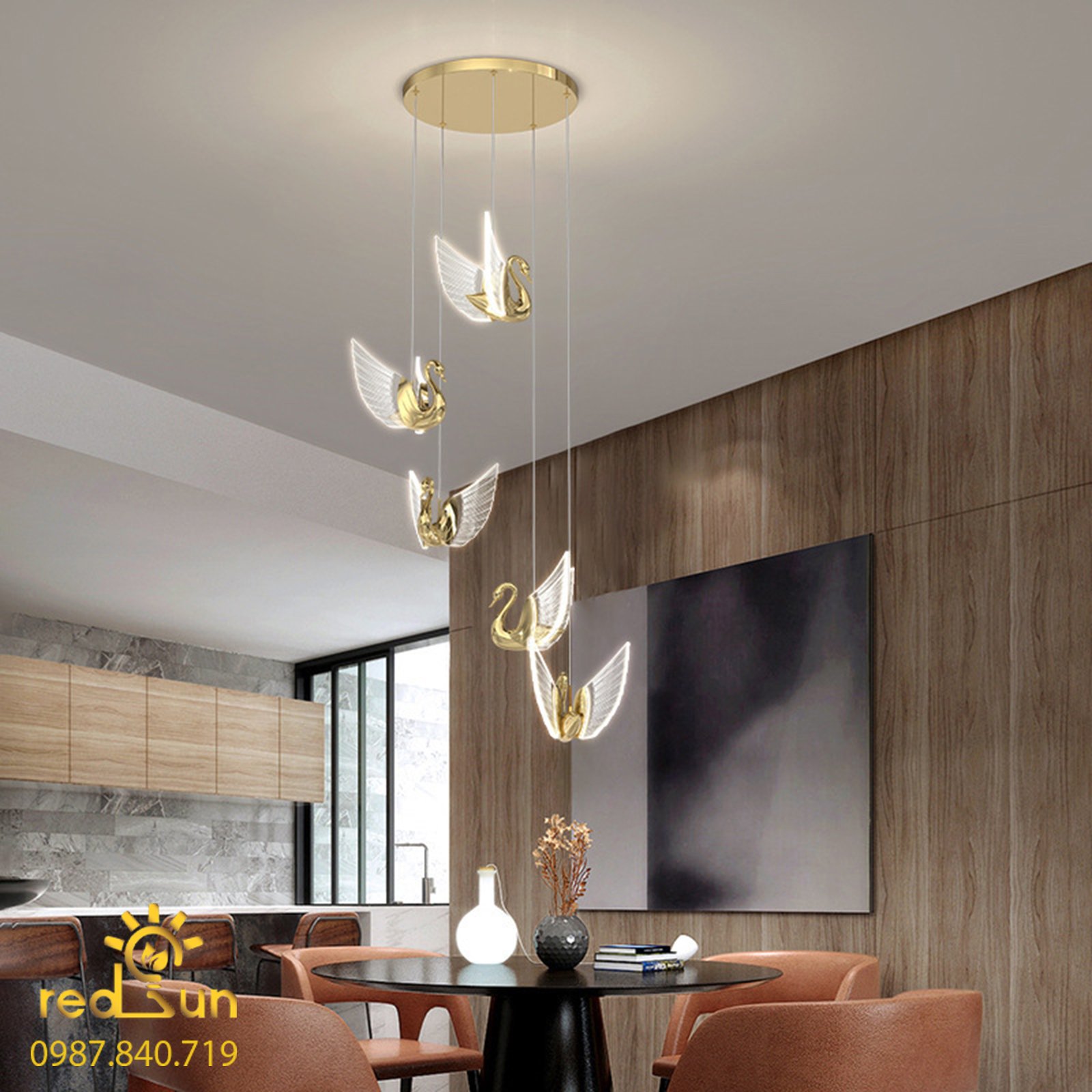 Đèn thả thiên nga hiện đại DC-L039