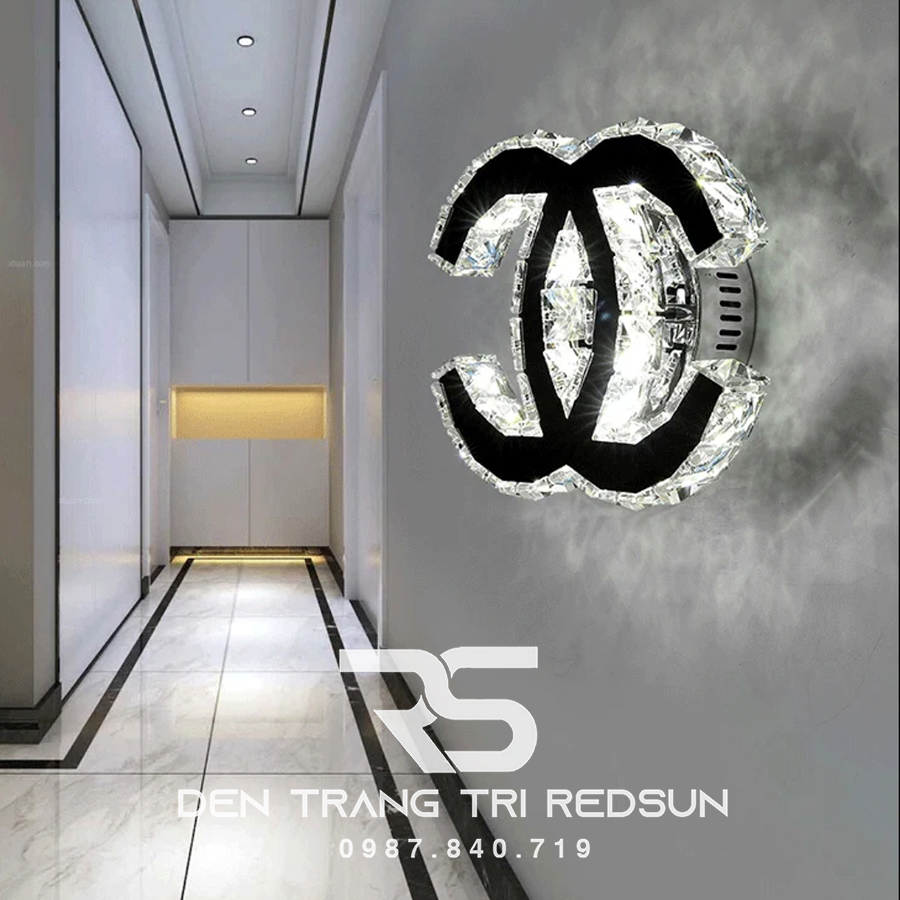 Đèn tường pha lê trang trí phòng khách hiện đại DT1182