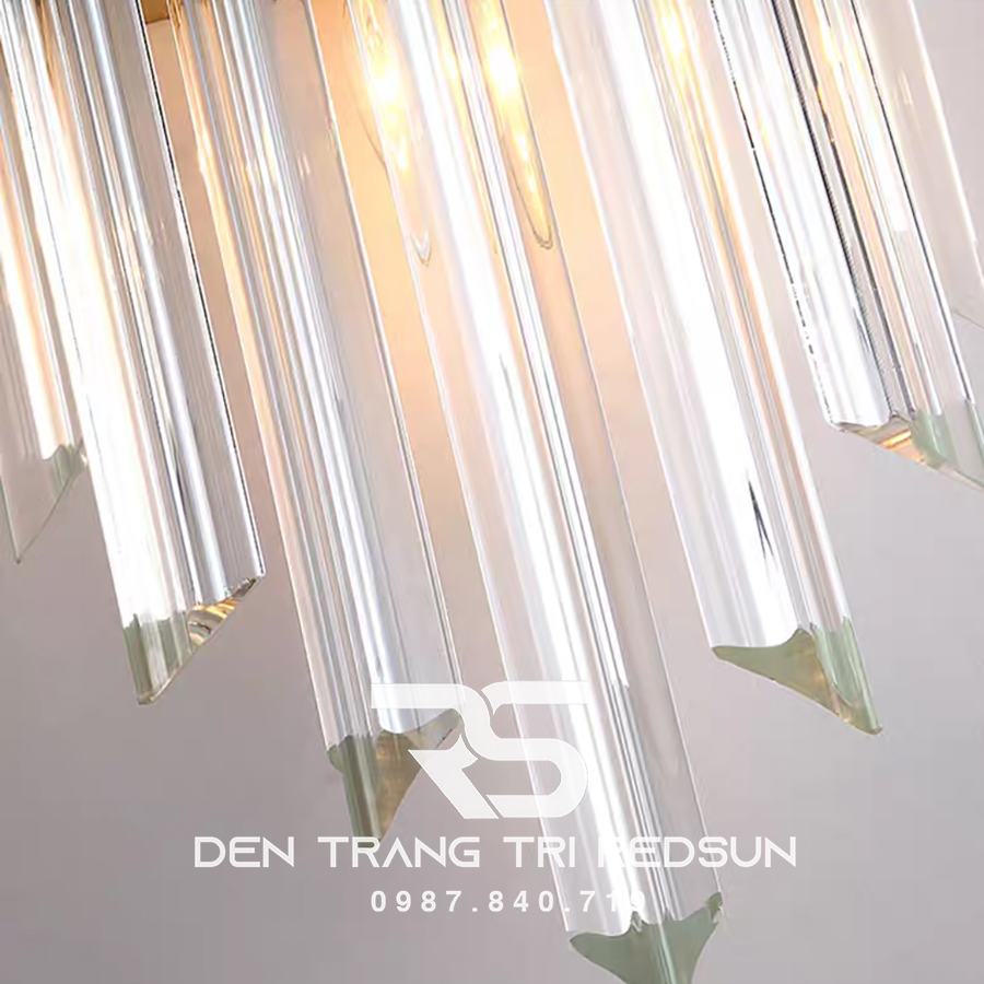 Đèn tường pha lê trang trí phòng khách hiện đại DT1163 vàng
