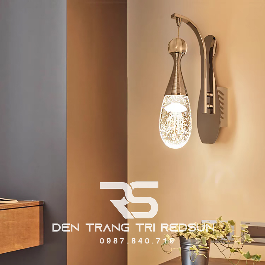 Đèn tường pha lê trang trí phòng khách hiện đại DT1174