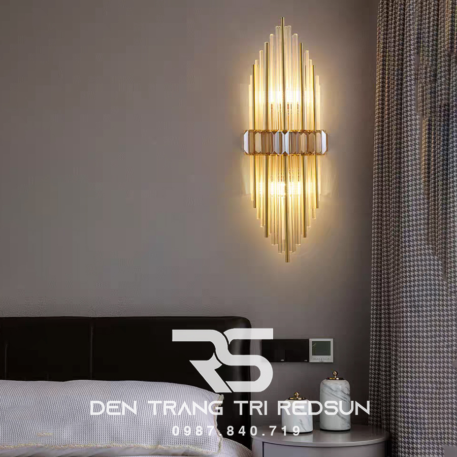 Đèn tường pha lê trang trí phòng khách hiện đại DT1192