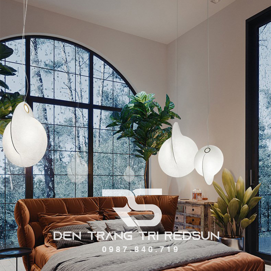 Đèn Thả Gió Hiện Đại Phong Cách Nhật Bản Wabi-sabi Chất Liệu Vải Lụa CDT-T046