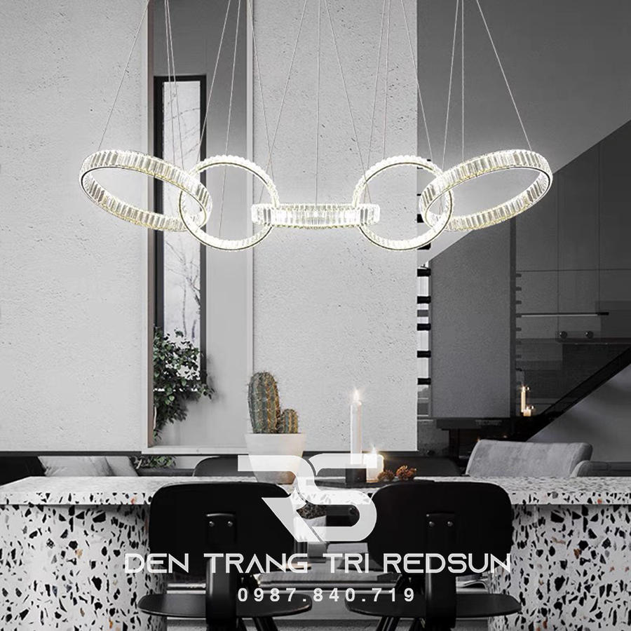 Đèn Thả Pha Lê Hiện Đại Cao Cấp Lắp Phòng Khách, Phòng Ăn, Sảnh Nhà Hàng TPL062