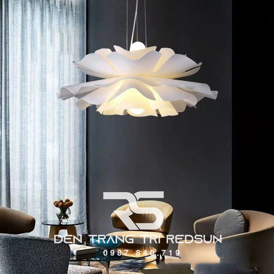 Đèn Thả Trần Dáng Hoa Hiện Đại Chất Liệu Acrylic Phong Cách Bắc Âu CDT-T042