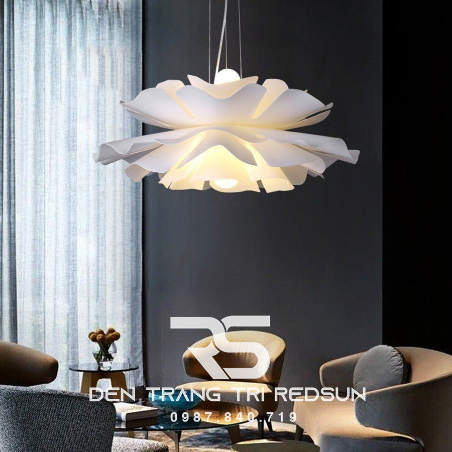 Đèn Thả Trần Dáng Hoa Hiện Đại Chất Liệu Acrylic Phong Cách Bắc Âu CDT-T042