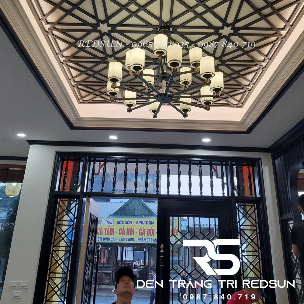 Đèn Chùm Phòng Khách Phong Cách Indochine IDC-013